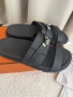 Мъжки кожени чехли Hermes 43,44, снимка 1