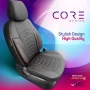 Луксозна тапицерия OTOM текстил с еко кожа CORE Design – Черна със сив шев, снимка 11