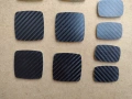 Пластмасови плочки с карбоново покритие - въглеродни влакна, 18 броя, снимка 7