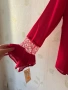 Нова с етикет червена риза с дантелени детайли на китките на ръцете ❤️ Налични размери M , L , XL ❤️, снимка 3