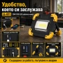 Работна акумулаторна лед лампа къмпинг фенер за работа риболов палатка, снимка 7