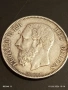 Сребърна монета 5 франка 1869г. Белгия крал Леополд втори 40523, снимка 11