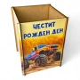 Дървена кутия тип кашпа с UV печат – различни дизайни, снимка 2