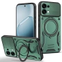 Магнитен Калъф за Oppo A6 Pro 5G / 4G с 360° Стойка - TPU+PC, Военна защита, 6 цвята, снимка 3