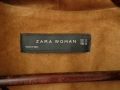Дамско бежово яке ZARA, 100% естествена велурена кожа, размер M  , снимка 3