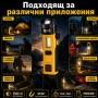 Мощен LED ръчен акумулаторен фенер и къмпинг лампа осветление за къмпинг риболов палатка туризъм, снимка 7