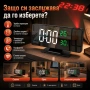LED електронен настолен часовник с проектор температура влажност будилник за спалня дигитален USB, снимка 6