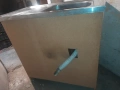 Кухненски шкаф от ЧАМ с мивка от неръждавейка хром алпака с две врати и десен плот на мивката, снимка 7