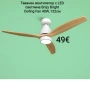 Таванен вентилатор 40W, 132см с LED светлина Brizy Bright Ceiling Fan, снимка 1