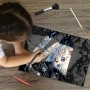 Скреч арт за възрастни и деца с инструменти за скречиране, материали за творчество (А3-коте), снимка 4