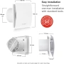 Вентилатор за баня Bosch 1500 W - Против влага и мухъл, снимка 1
