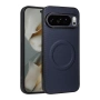 Google Pixel 10 Pro XL Калъф - PC+TPU+Кожа, Карбон, Метален пръстен, 4 цвята, снимка 2