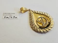 Златна висулка 9.62гр 02874-26/6, снимка 1