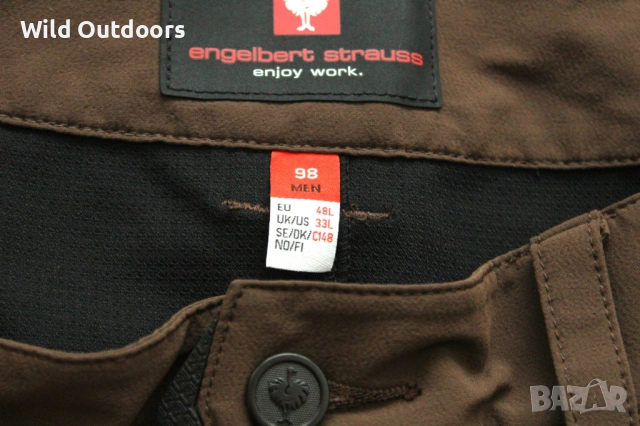 ENGELBERT STRAUSS - мъжки панталон, размер 48 Long, снимка 4 - Спортни дрехи, екипи - 54137687