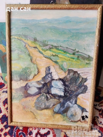 Виолета Арнаудова СБХ натюрморт пейзаж портрет подпис масло, снимка 10 - Картини - 20101932