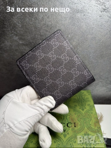 Gucci Tiger Мъжки Черен Портфейл С Кутия Код Chronolux5, снимка 2 - Портфейли, портмонета - 55078336
