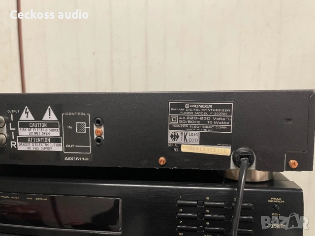 Pioneer F-203RDS – Vintage Hi-Fi Digital Tuner / RDS / Black Edition, снимка 6 - Ресийвъри, усилватели, смесителни пултове - 54802374