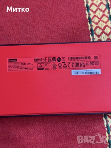 Докинг станция Lenovo ThinkPad Universal USB-C Dock 40AY, снимка 4 - Мрежови адаптери - 55499752
