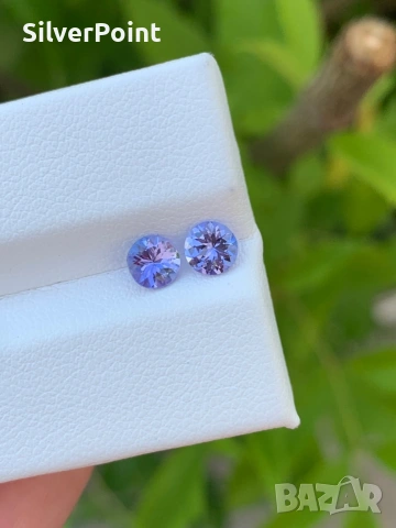 Танзанит чифт VVS, снимка 2 - Други - 54176663