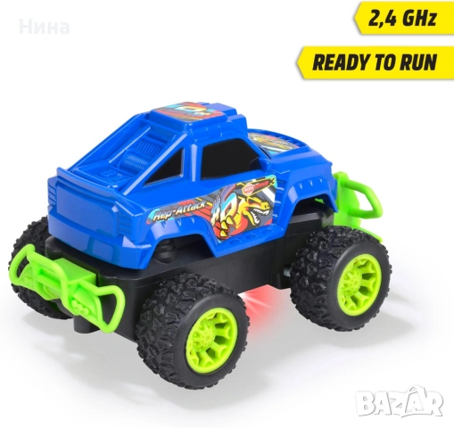 Кола с дистанционно RC Monster Truck Rep Attack от Dickie Toys, снимка 6 - Коли, камиони, мотори, писти - 54408095