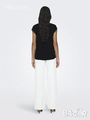 ONLY ONLJASMINA V NECK, снимка 4 - Тениски - 55228596