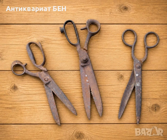 СТАРИ КРОЯЧНИ НОЖИЦИ – СВИДЕТЕЛИ НА ЗАНАЯТ ✂️, снимка 9 - Колекции - 54383984