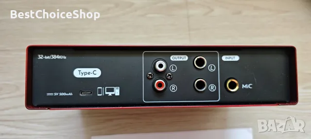 USB аудио интерфейс 2-in-2-out 32-bit/384kHz DSP 48V, домашно студио – NMX02, снимка 4 - Ресийвъри, усилватели, смесителни пултове - 55497244