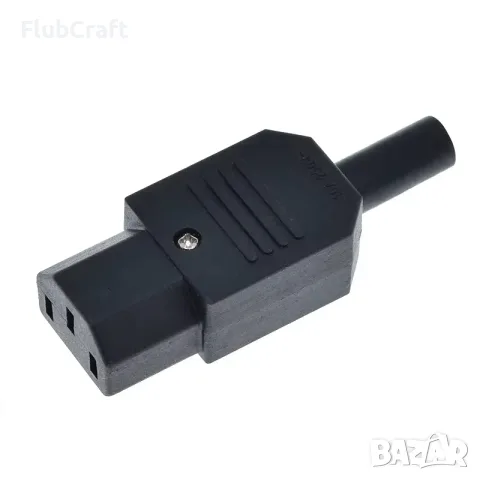 Захранващ мрежов конектор AC, C13, 10A, женски