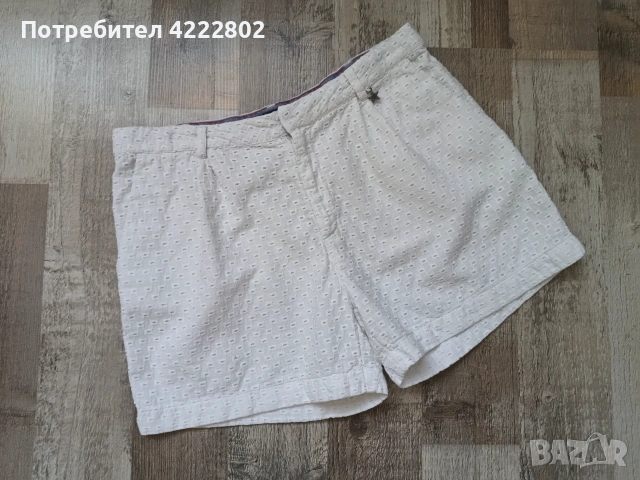 Бели къси оригинални панталони Tommy Hilfiger, снимка 3 - Детски панталони и дънки - 55153927