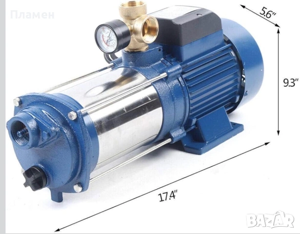 Продавам нова многостъпална водна помпа MC-1800 – 1.8 kW (2.6 HP)., снимка 3 - Напояване - 55138685