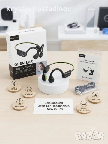 слушалки с отворен дизайн (Open-Ear Headphones) – CelsusSound нови в фабрично фолио