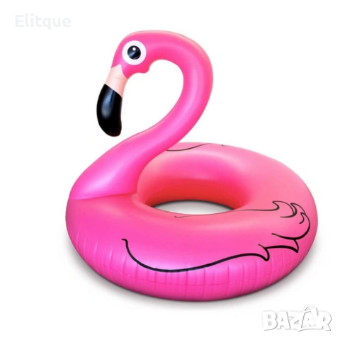 Надуваем пояс Фламинго 90 см – стабилен и стилен аксесоар за плаж и басейн, издръжлив PVC дизайн, снимка 4 - Декорация за дома - 54219613