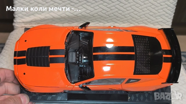 метална кола Ford Mustang Shelby GT 500 , Мащаб 1:18, снимка 4 - Колекции - 54490029