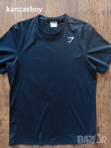Gymshark Crest T-Shirt - мъжка тениска р-р L, снимка 2 - Тениски - 55054579