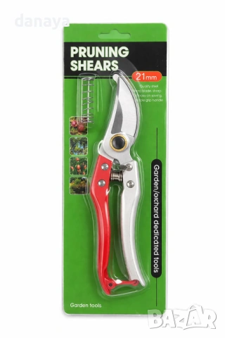  6545 Градинска ножица за клони 21 мм, лозарска ножица за подрязване на растения и цветя, снимка 2 - Градински инструменти - 54063715
