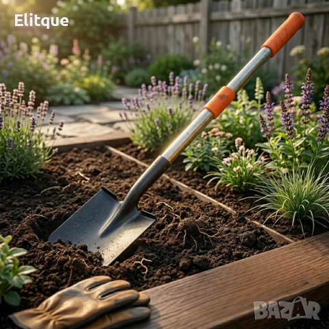 Телескопична градинска лопата 95–138 см – здрава стоманена конструкция и регулируема дръжка