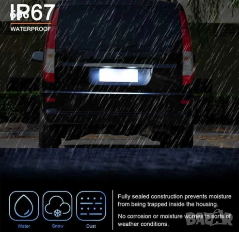 LED плафони заден регистрационен номер Mercedes W639 w906, снимка 6 - Аксесоари и консумативи - 54091330