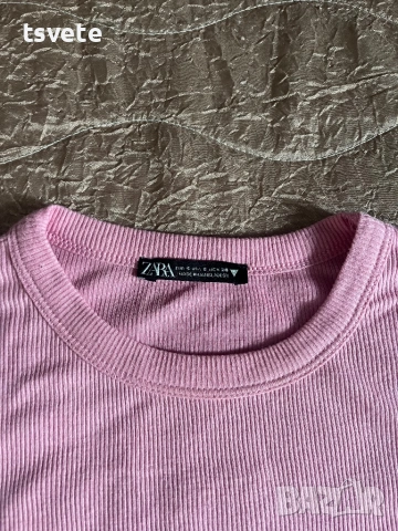 Сет дънкова пола Stay и тениска Zara, снимка 3 - Поли - 54662033