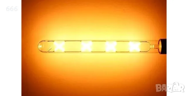 T300 Винтидж LED крушка с нажежаема жичка: 8W, дълга тръбна конструкция, цокъл E27, снимка 3 - Крушки - 55431255