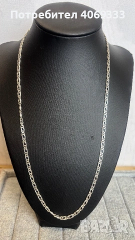 Сребърен синджир 925 54см , снимка 6 - Колиета, медальони, синджири - 54366772