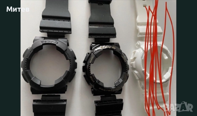 Безел/каишка за Casio Baby G BA110/111/112/120/130…, снимка 3 - Дамски - 54286820