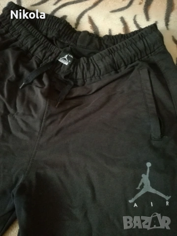 Michael Jordan/Майкъл Джордан-Големи Черни Памучни Къси Панталони за Спорт, Реалкс или Работа.