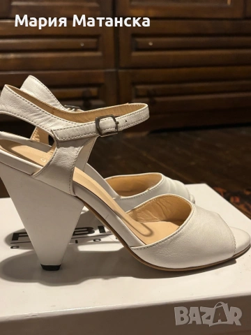 Бели Сандали естествена кожа Gianni ( Джани), снимка 5 - Сандали - 54730463