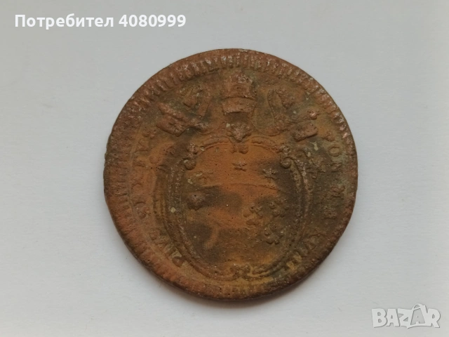 Papal States 2 Baiochi XVIII (1792) Pius VI, снимка 3 - Нумизматика и бонистика - 54840641
