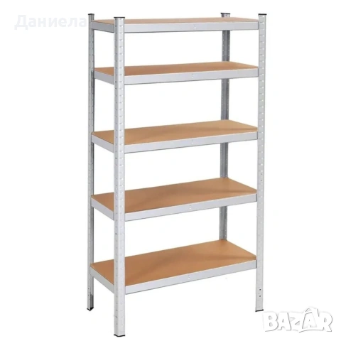 Професионален метален стелаж HÖGLER 180x100x60 см – 5 рафта, товароносимост 1000 кг, снимка 8 - Други стоки за дома - 54696040