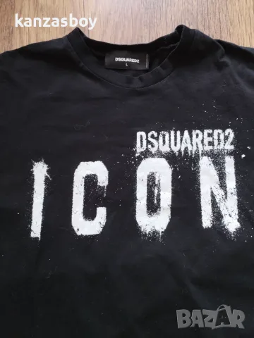 dsquared2 - страхотна мъжка тениска КАТО НОВА Л , снимка 3 - Тениски - 55616826