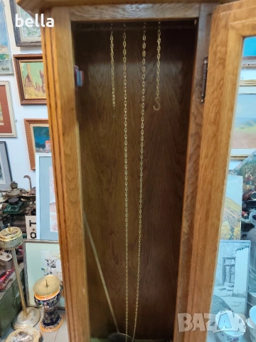 Рядък немски паркетен часовник SBS Feintechnik – West Germany, снимка 9 - Антикварни и старинни предмети - 54043278