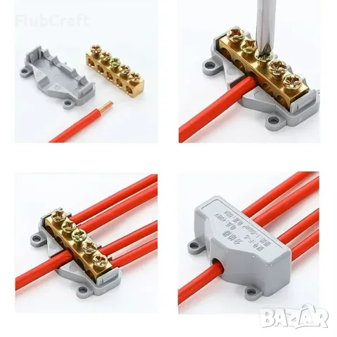 Разклонителен конектор, F-5, 60A, 400V, 1-6mm², Сплитер, снимка 2 - Разклонители и удължители - 55506467