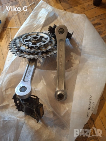 курбел среден венец Shimano JAPAN FC-MC16 ALIVIO VIA, снимка 2 - Части за велосипеди - 54728544