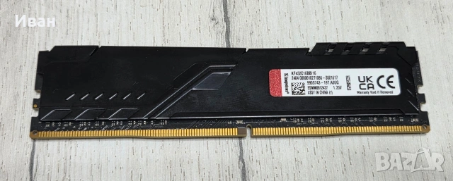 Kingston DDR4 16GB 3200mhz Тествана, снимка 2 - RAM памет - 55163229
